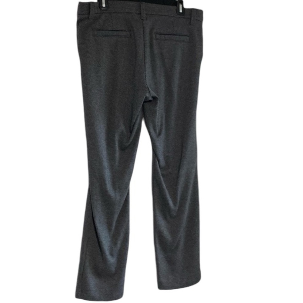 Lee Slacks Grey Houndstooth Regular 14 M Straight Leg Mid Rise